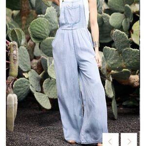 Chambray overalls